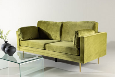 Boom 3-Seat Sofa Green Yellow, 3 Seater Sofa, D90Xw203Xh84Cm, Seat Height 47Cm - image 1
