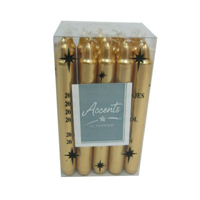 Premier Mini Candles (Pack Of 30) Gold/silver (One Size)