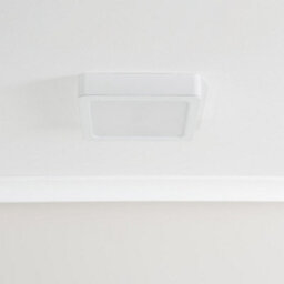 Valuelights Lacey White Square Ip44 Bathroom Flush Or Recessed Integrated Led Ceiling Light - thumbnail 3