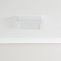 Valuelights Lacey White Square Ip44 Bathroom Flush Or Recessed Integrated Led Ceiling Light - thumbnail 6