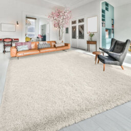 Ameha Cream Shaggy Fluffy Rug Extra Large Area 200 X 290 Cm Soft Rugs Livingroom Bedroom Carpets - thumbnail 6