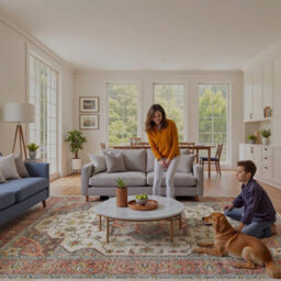 Decoranddecor Hallway Runners, Washable Rugs, Carpet Runner Rug, 60X240Cm, Non-Slip, Pet Friendly, Low Pile, Modern Rug - Solara - thumbnail 8
