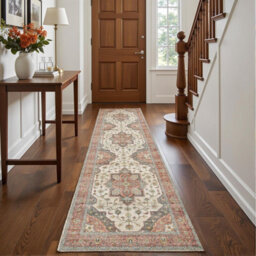 Decoranddecor Hallway Runners, Washable Rugs, Carpet Runner Rug, 60X240Cm, Non-Slip, Pet Friendly, Low Pile, Modern Rug - Solara - thumbnail 6