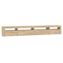 Walplus Tv Cabinet With Led Lights Sonoma Oak 270X35X40 Cm - thumbnail 7
