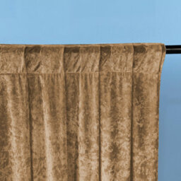 Neel Blue 4X1M Crushed Velvet Backdrop, Photography Background Blackout Curtain - Dark Gold - thumbnail 3