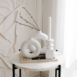 Woodside Home Living Ceramic Donut Vase Set - thumbnail 2