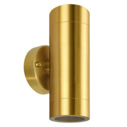 Long Life Lamps Company Modern Double Outdoor Wall Light Stainless Steel Brass Ip65 With Led 5W Warm Zlc383