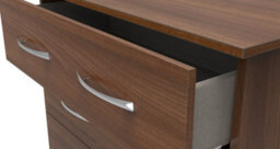 Hampshire 3 Drawer Chest Of Drawers In Noche Walnut (Ready Assembled) - thumbnail 5