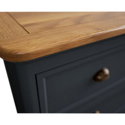 Furniture 48 Ashton Oak And Blue Painted 2 Over 3 Chest Of Drawers - thumbnail 4