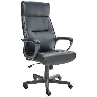 Beliani Executive Chair Guru Faux Leather Black - image 1