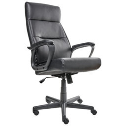 Beliani Executive Chair Guru Faux Leather Black - thumbnail 4