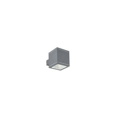 Ideal Lux Snif Square 1 Light Outdoor Up Down Wall Light Anthracite, Putty Ip44, G9 - image 1