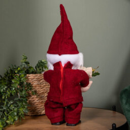 Samuel Alexander 35Cm Battery Operated Walking Christmas Musical Gonk In Red - thumbnail 5
