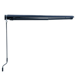 Jack Stonehouse 2.5 X 2M Manual Awning For Window, Doors, Patio, Garden - Retractable Sun Shade Canopy Shelter With Crank Handle & Fixings - Grey - thumbnail 8