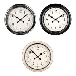 Orsina Chrome Finish Wall Clock, Round Timepiece With White Face & Bold Digits, Glossy Frame Silent Clock For Decor - thumbnail 2