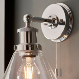 Luminosa Lighting Luminosa Catanzaro Bathroom Glass Wall Lamp, Chrome Plate, Glass, Ip44 - thumbnail 5
