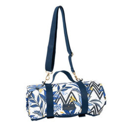 Sara Miller London Sara Miller By Navigate 140 X 140Cm Picnic Blanket Blue & White - thumbnail 2