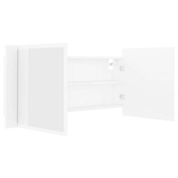 Walplus Led Bathroom Mirror Cabinet White 100X12X45 Cm Acrylic - thumbnail 5