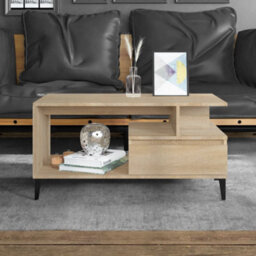 Berkfield Coffee Table Sonoma Oak 90X49X45 Cm Engineered Wood - thumbnail 1