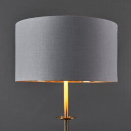 Valuelights Belmont Traditional Antique Brass Sconce Floor Lamp With Grey Gold Drum Shade - thumbnail 3