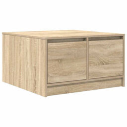 Berkfield Coffee Table With Drawers Sonoma Oak 70.5X70X40 Cm - thumbnail 8