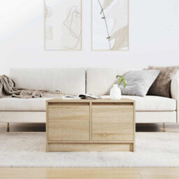 Berkfield Coffee Table With Drawers Sonoma Oak 70.5X70X40 Cm - thumbnail 3
