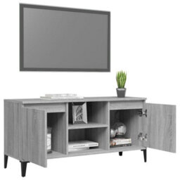 Walplus Tv Cabinet With Metal Legs Grey Sonoma 103.5X35X50 Cm - thumbnail 4