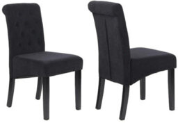Oira Homes Modern Dining Table Set For 4 Dining Table With 4 Black Velvet Chairs For Dining Room Furniture - thumbnail 5
