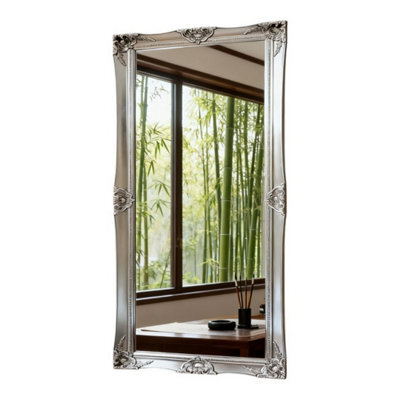 Minster 150Cm Full-Length Wall & Floor Mirror - L4 X W60 X H150 Cm - Silver