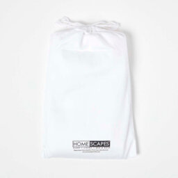 Homescapes White Organic Cotton Cot Bed Fitted Sheets 400 Thread Count, 2 Pack - thumbnail 5