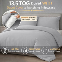 Ameha Duvet 13.5 Tog With Pink Duvet Cover & Matching Pillowcases, Breathable, Bedding Set, King 230X220Cm - thumbnail 2