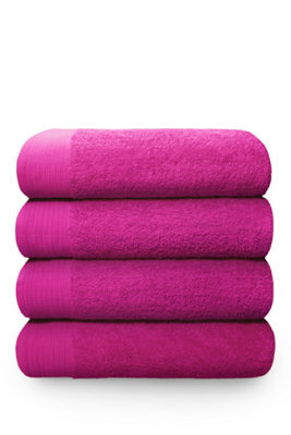 Rapport Home Chatsworth Pure Cotton Super Sheet Towel Fuschia