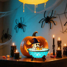 CLEFFNS Ghost Bubble Bath Lamp Cute Usb Spooky Led Night Light For Bathroom Decor, Bathtub Lights, Halloween Party Gift, Ghost Resin Lamp - thumbnail 6