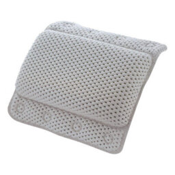 Bath Pillow - Bath And Spa Head Rest With Suction Cups - Bath Cushion Bathing Pillow - Provides Support & Comfort - thumbnail 1