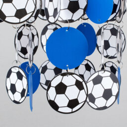 Valuelights Children's Blue And White Football Bedroom/nursery Ceiling Light Shade (D)23Cm - thumbnail 3