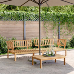 Walplus Garden Pallet Corner Sofas 2 Pcs Solid Wood Acacia - Cushion Not Included - thumbnail 1