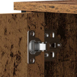 Berkfield Modern Tv Cabinet Old Wood 80X40X50 Cm Engineered Wood And Steel - thumbnail 9