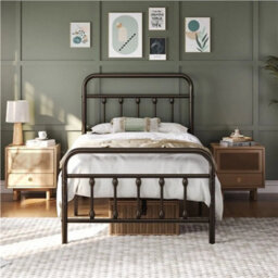 3Ft Metal Bed Frame High Headboard Bronze - thumbnail 7