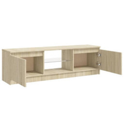 Vidaxl Tv Cabinet With Led Lights Sonoma Oak 120X30X36 Cm - thumbnail 8