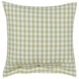 Beliani Throw Cushion Talya 45 X 45 Cm Olive Green Checked - thumbnail 4