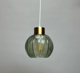K Living Leaves Green Glass Light Pendant