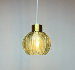 K Living Leaves Green Glass Light Pendant - thumbnail 4