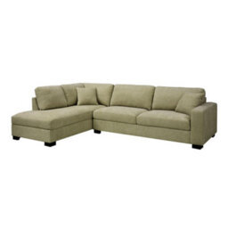 Home Detail Tate Left-Hand Facing Corner Sofa, Sage Green Chenille - thumbnail 2