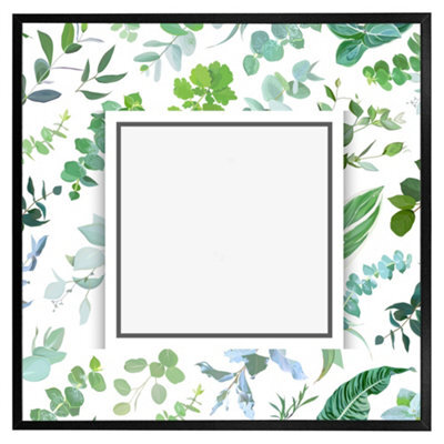 "Andrew Lee Green Leaves (Picutre Frame) / 12X12"" / Oak" - image 1