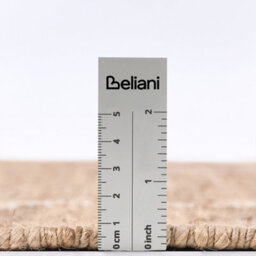 Wyld And Coco Beige And Black Jute-Cotton Runner Rug 80 X 300 Cm - Low Pile Rustic Woven Corridor Rug - thumbnail 5