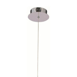 Luminosa Lighting Luminosa Espirales Pendant 1 Light 12W Led 3000K, 840Lm, Silver/frosted Acrylic/polished Chrome - thumbnail 4