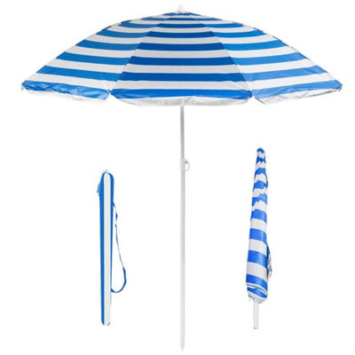 Garden Beach Patio Tilt Umbrella Parasol Sun Shade Upf Uv Protection Tilting - image 1