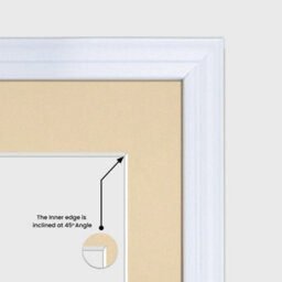 AK Frames 26X8 White Classic Multi Photo Frame With Ivory Mount - Holds 5 Apertures (5X) 6X4 Photos - thumbnail 7