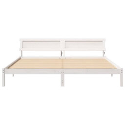 Berkfield With Led Strip Lights White 200 Cm X 200 Cm Metal And Wood - thumbnail 5