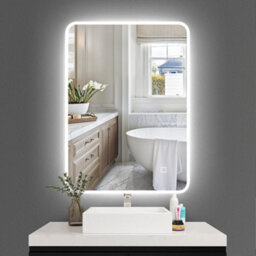 Arko Bathroom Mirror With Led Lights With Bluetooth 500X700mm - Wall Mounted Vanity Mirror - Illuminated Led Mirror - thumbnail 8